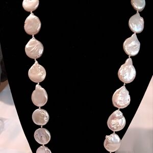 Freshwater Coin Pearl Necklace